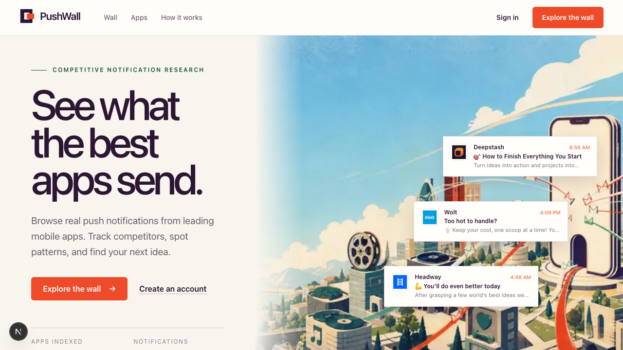 PushWall product screenshot 1